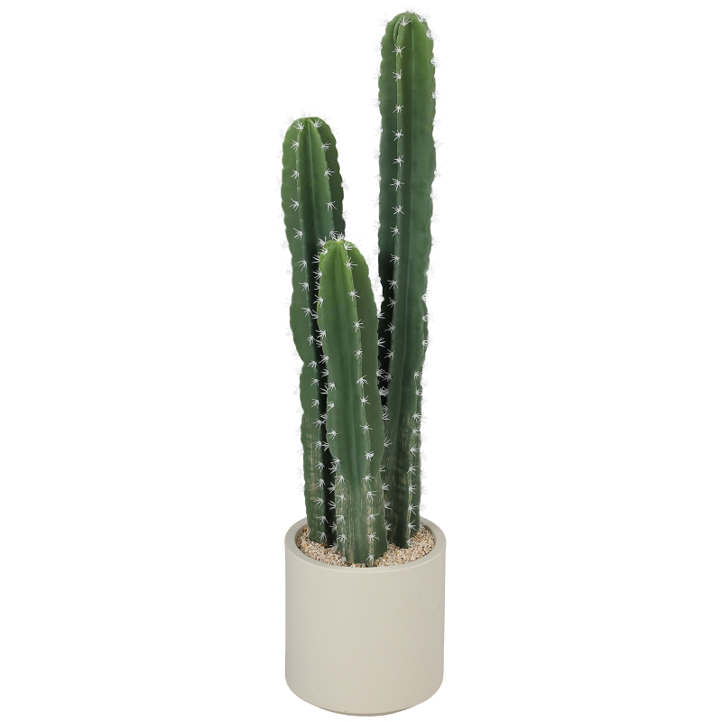 Künstlicher Kaktus 95 Cm Im Topf, Wie Echt, Grün