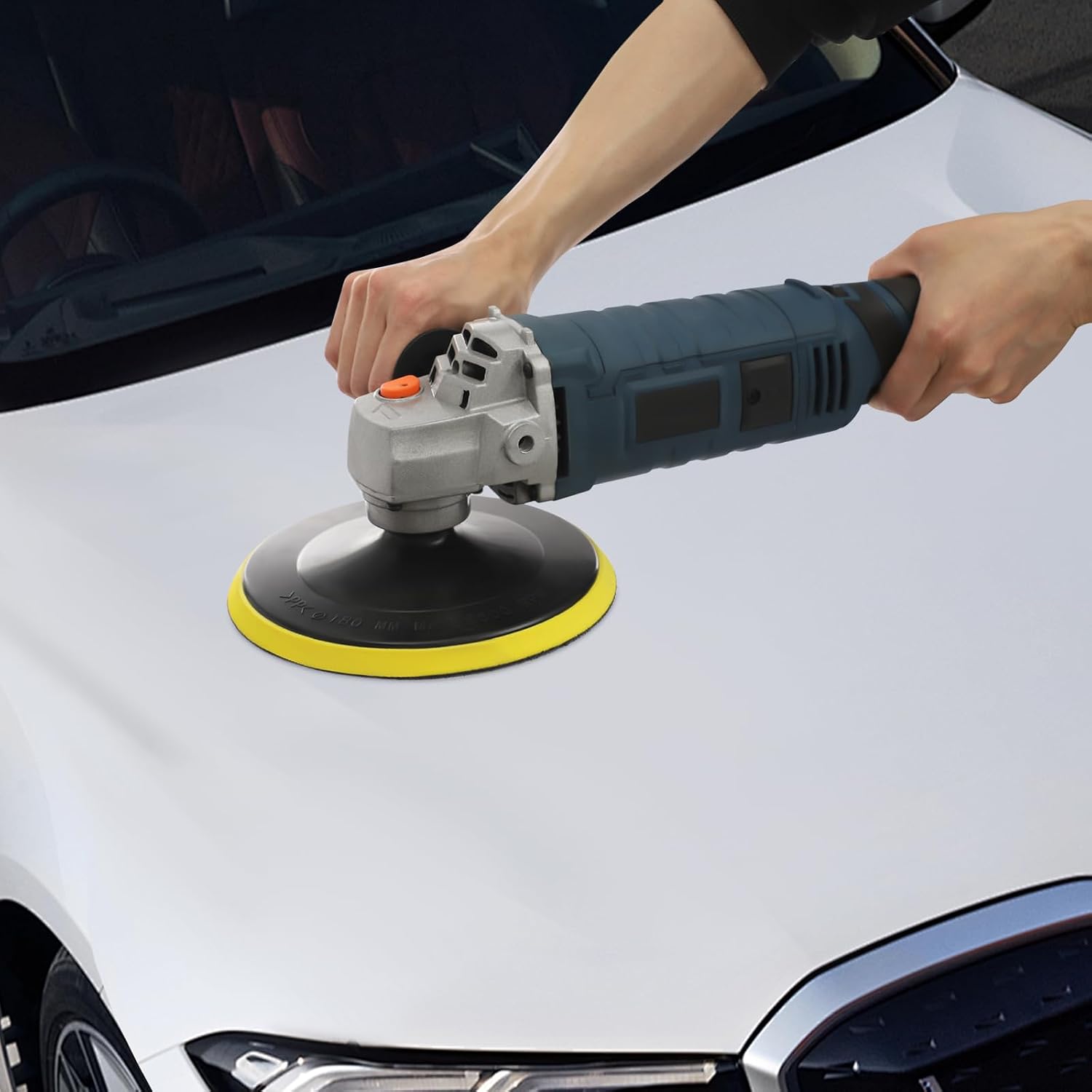1580w Auto Poliermaschinen Set Mit 7 Variablen Geschwindigkeiten 220-240v, Auto Haushalts Poliermaschine Satz, Poliergerät, Zur Verwendung In Kraftfahrzeugen, Fußböden Usw