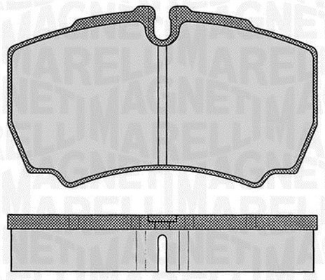 Mm Pf0434 Magneti Marelli Bremsbeläge Hinten Ohne Sensor