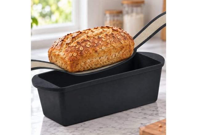 Mahlzeit Gusseisen Brottopf Set Pre-seasoned, 3,2 Liter, Mit Gärkörbchen, Brotschlinge Und Zubehör