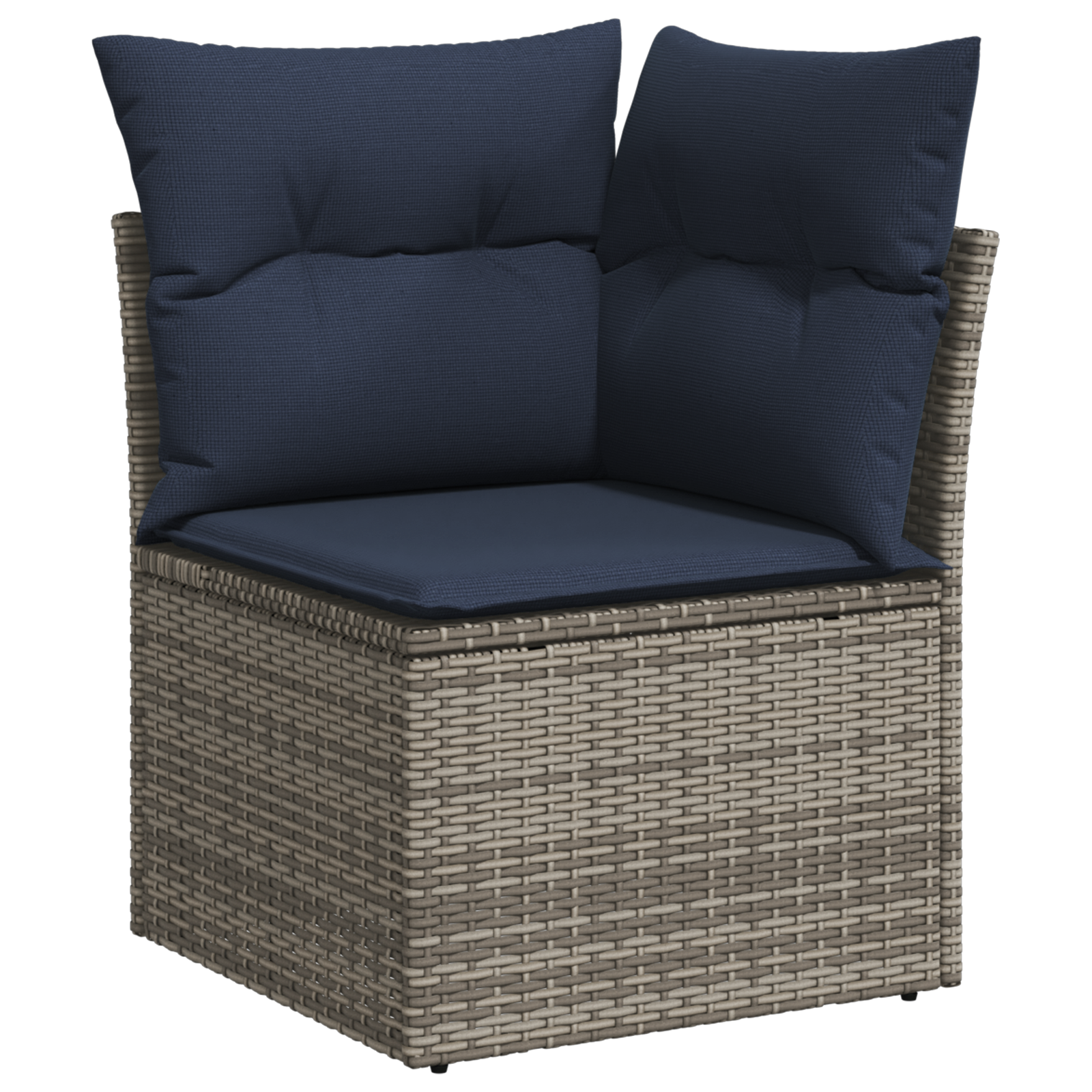 Maison Exclusive - Garten-sofa Mit Kissen Grau 62 X 62 X 69 Cm Po