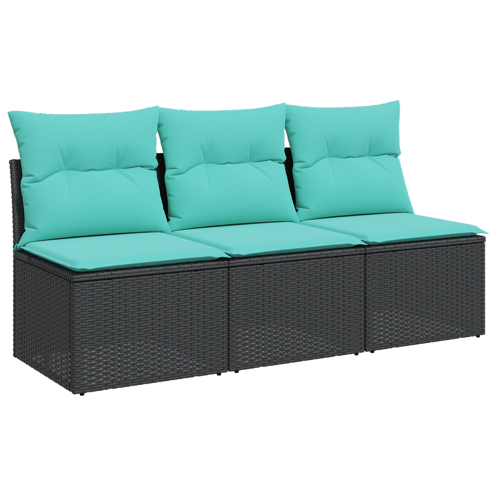 Maison Exclusive - Garten-sofa Mit Kissen Schwarz 165 X 62 X 69 C