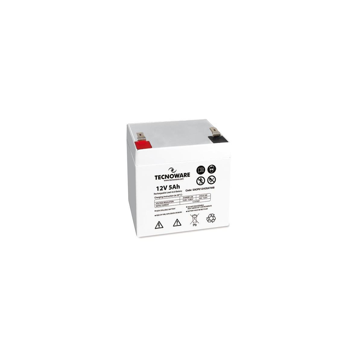 Tecnoware 5ah Lead Acid Plombierte Bleisäure (vrla) 12 V