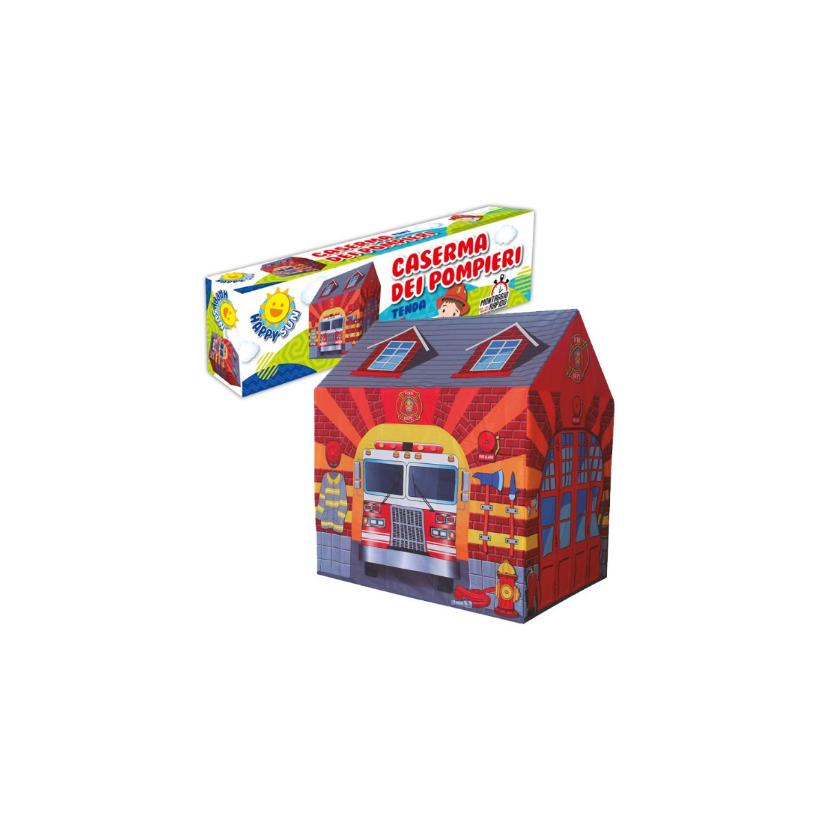 Mandelli Feuerwehrhaus Spielzelt 95 X 72 X 105 Cm
