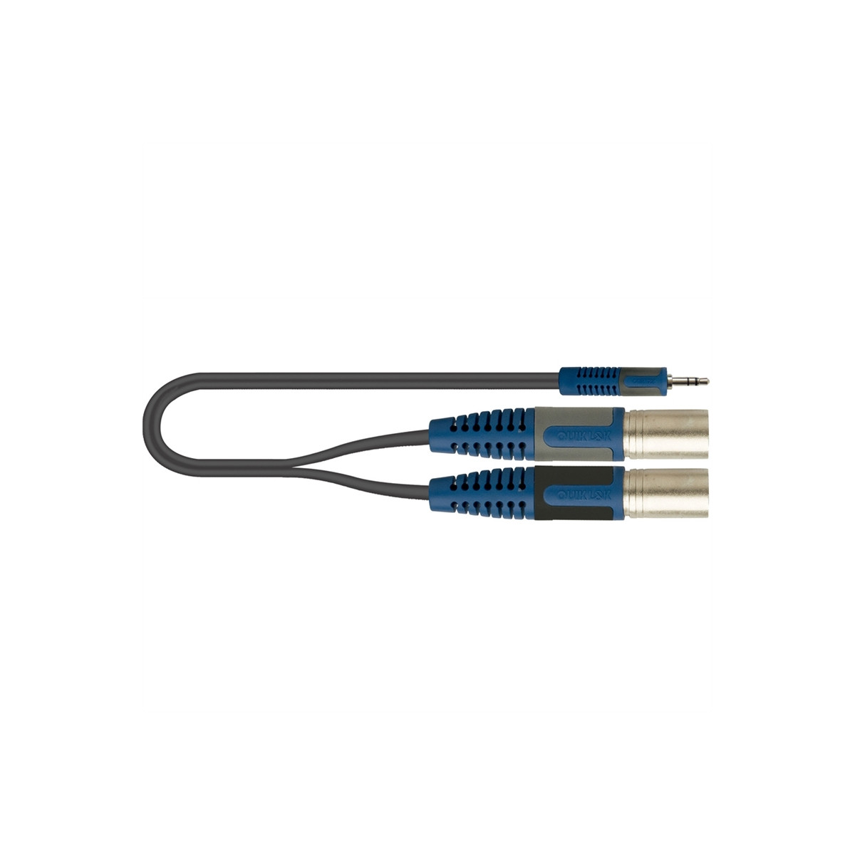 Quik-lok Rksa/192-5 Audio-kabel 5 M 3.5mm 2 X Xlr (3-pin) Schwarz, Blau, Grau