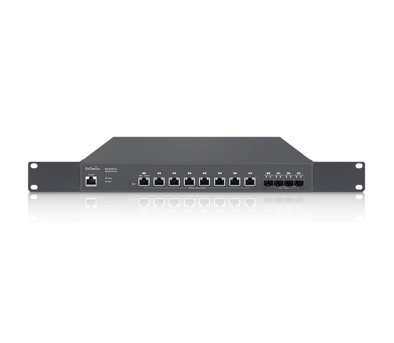 Engenius Ecs2512 Netzwerk-switch Managed L2+ 2.5g Ethernet (100/1000/2500) Schwarz