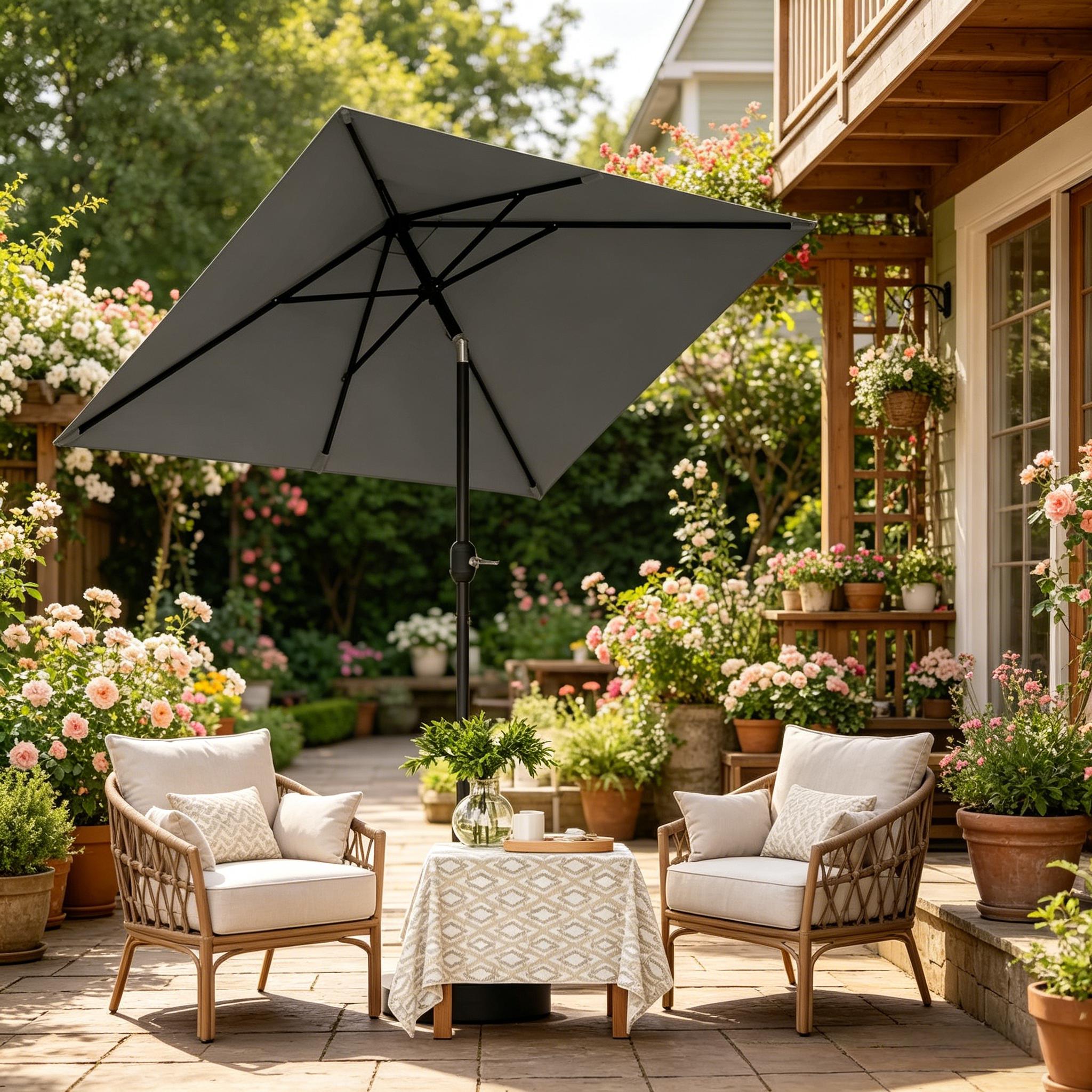 Pool Sonnenschirm, Balkon Sonnenschirm Mit Großem Sonnenschirmdach, Gartenschirm, Sonnenschirm (dieser Schirm