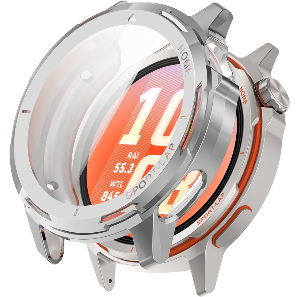 2-in-1-hülle Mit Displayschutzfolie Für Huawei Watch Gt Runner 2, Silber