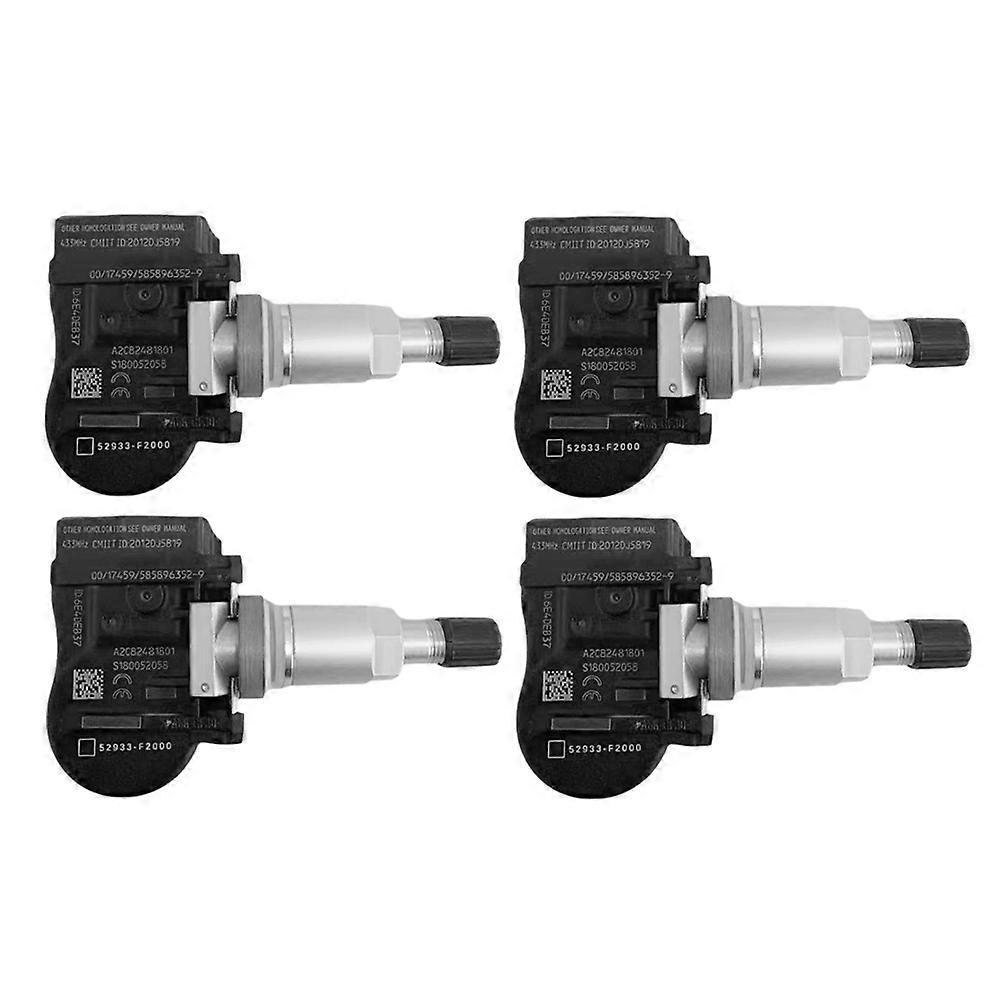 4 Stück Auto Tpms Reifendrucksensor 52933-f2000 52933-d4100 Für Hyundai Kona Elantra 2016-2019 52933f2000