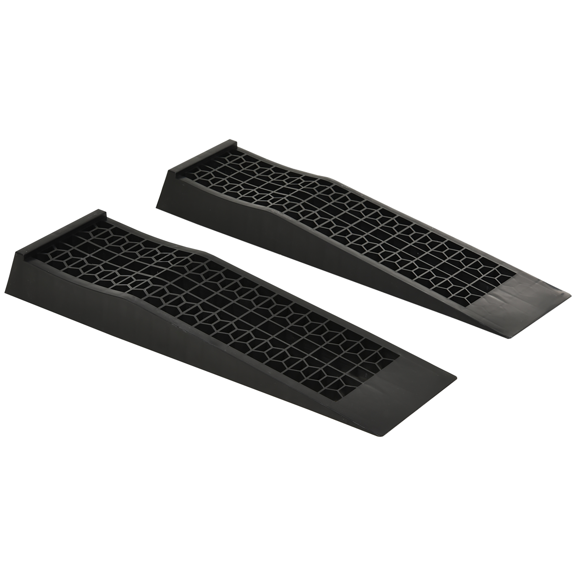 Auffahrrampe 2er-set, Gummirampe 70 X 20 X 8 Cm, Schwarz