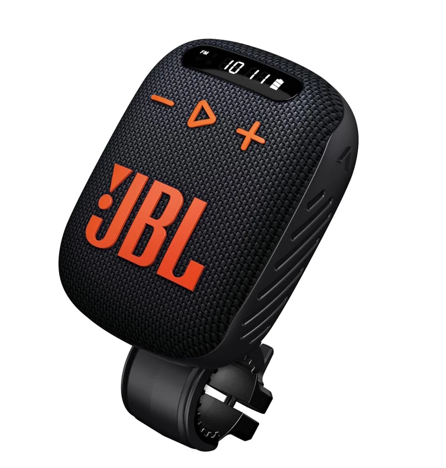 Bluetooth- Und Fm-lautsprecher Jbl Wind 3 5w, Wasserdicht, Mit Fahrradhalterung, Orange-schwarz
