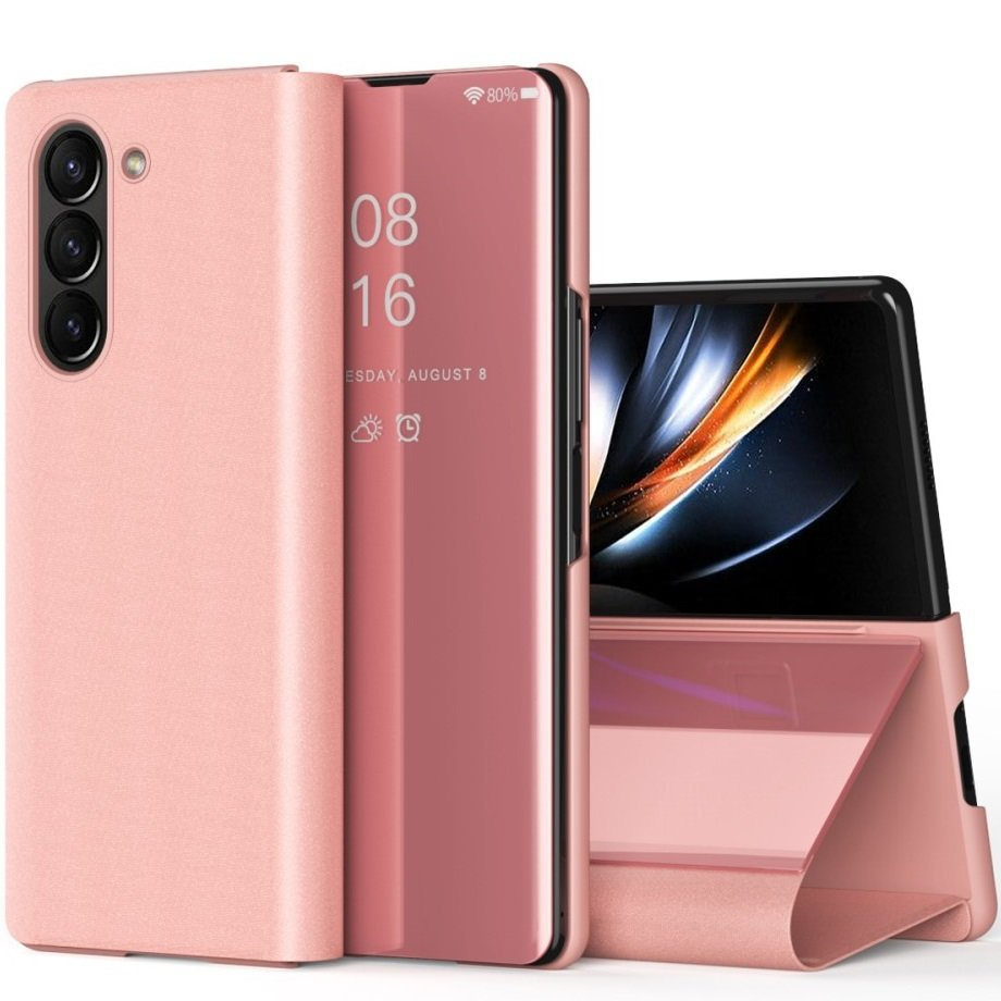 Samsung Galaxy Z Fold 5 5g Clear View Hülle, Roségold