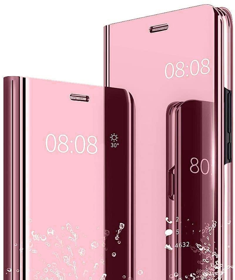 Huawei Y6p Clear View Hülle, Roségold