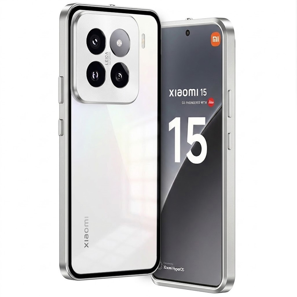Schutzhülle Für Xiaomi 15, Rahmenhülle, Silber