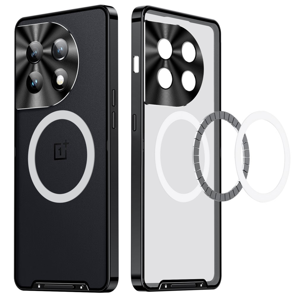 Oneplus 12 5g Kameraschutzhülle, Camshield Magsafe, Transparent/schwarz