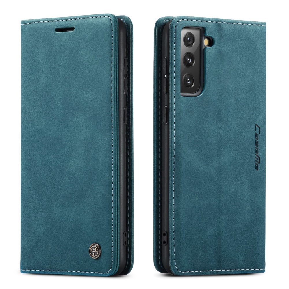 Caseme Hülle Für Samsung Galaxy S21 Fe, Leder-brieftaschenhülle, Grün