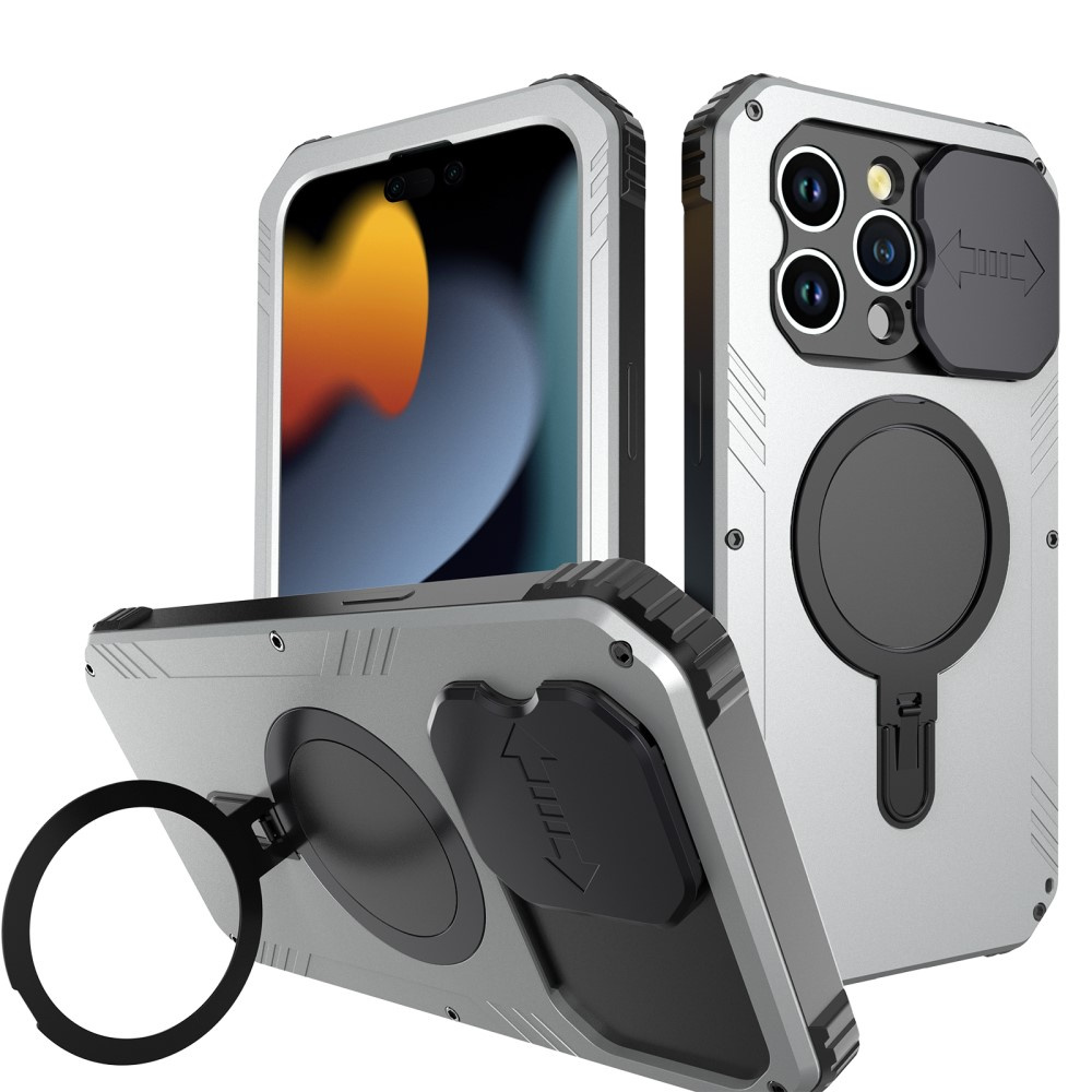 Iphone 15 Pro Max Hülle, Defendermag, Silber