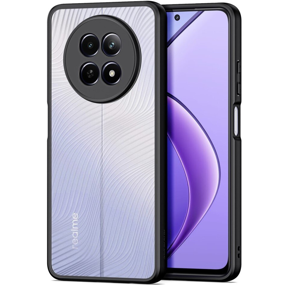 Duxducis Hülle Für Realme 12, Aimo Hülle, Transparent/schwarz