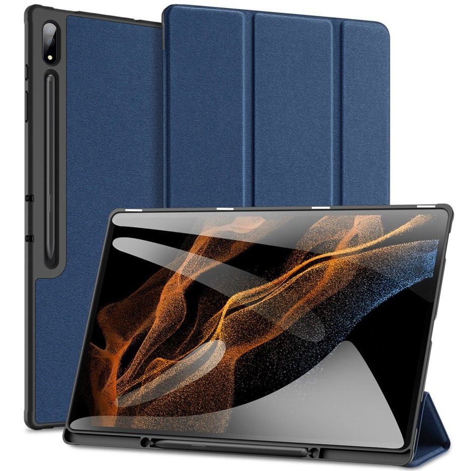 Hülle Für Samsung Galaxy Tab S9 Ultra 14,6", Dux Ducis Domo, Blau
