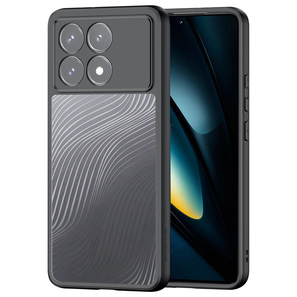 Duxducis Hülle Für Xiaomi Poco F6 Pro, Aimo Hülle, Transparent/schwarz