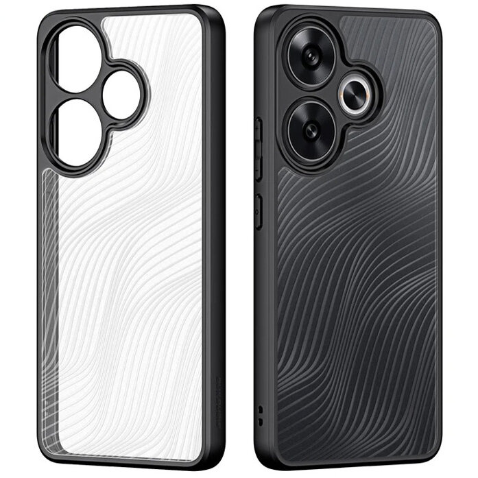 Duxducis Hülle Für Xiaomi Poco F6, Aimo Hülle, Transparent/schwarz