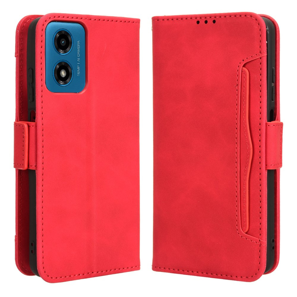 Klapphülle Für Motorola Moto G24 / G24 Power / G04, Mit Kartenfach, Rot