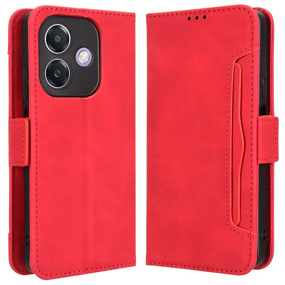 Klapphülle Für Oppo A40 / Oppo A40m, Mit Kartenfach, Rot