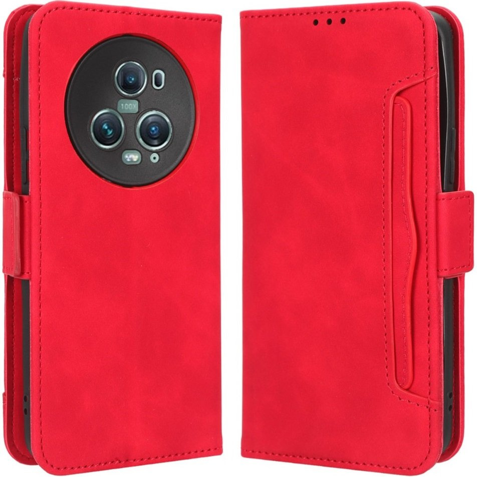Honor Magic 5 Pro 5g Flip Case, Kartenfach, Rot
