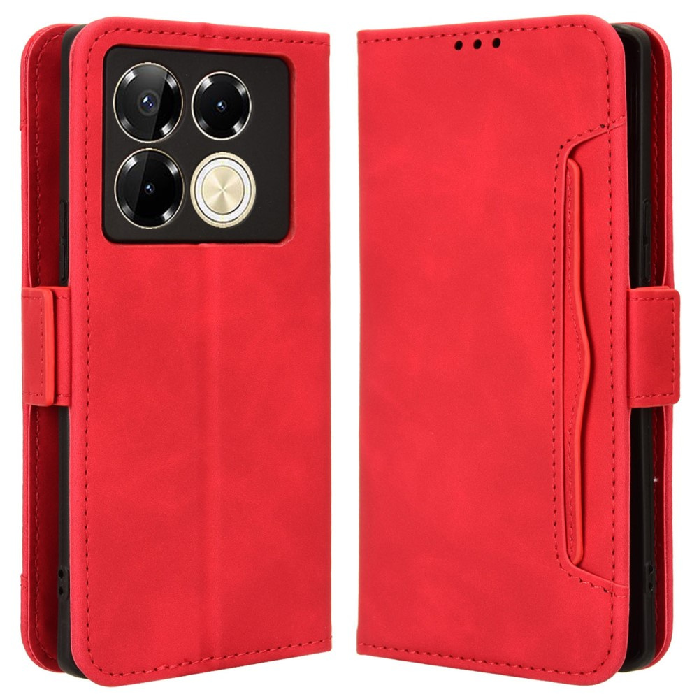 Klapphülle Für Infinix Note 40 Pro Plus, Mit Kartenfach, Rot