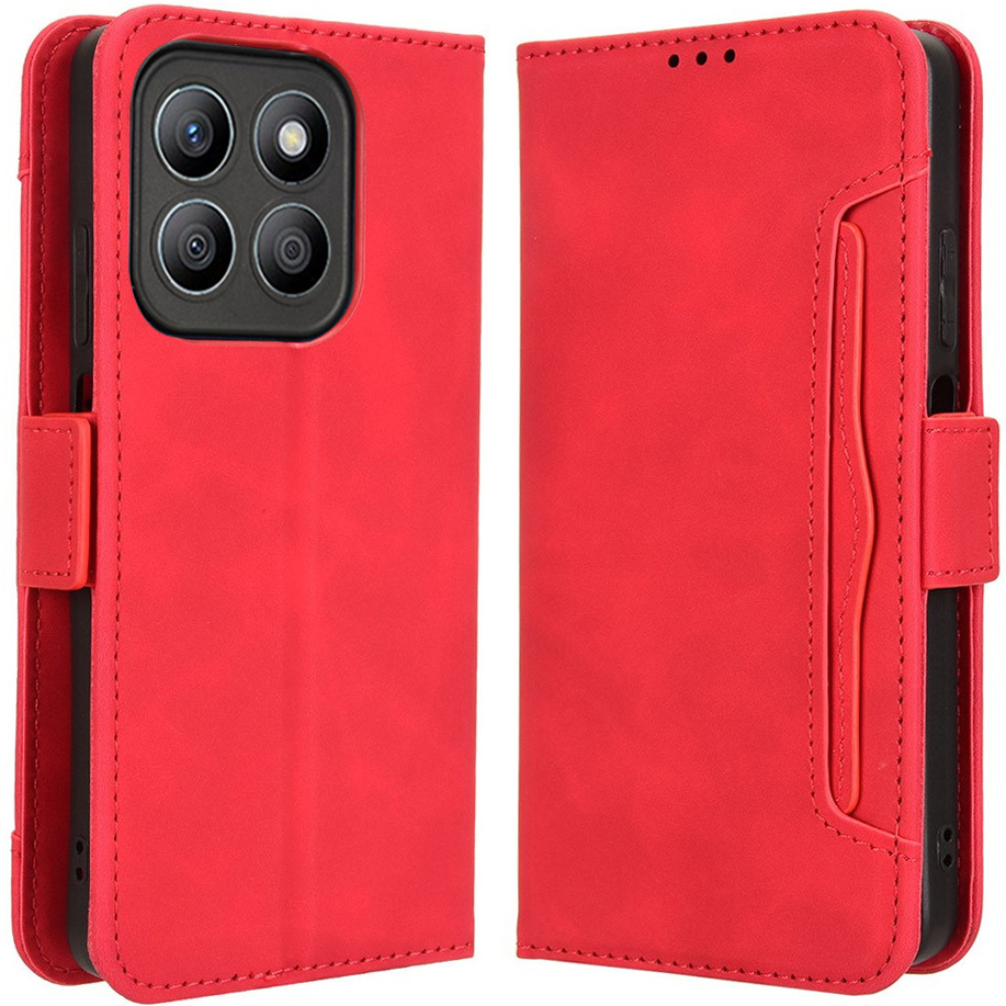 Klapphülle Für Motorola Moto G86 5g, Mit Kartenfach, Rot