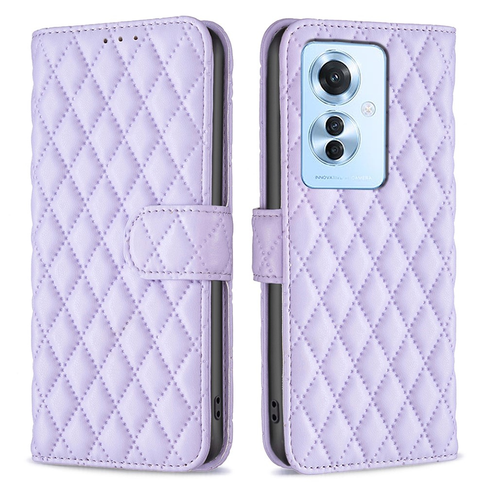 Klapphülle Für Oppo Reno 11f 5g, Brieftaschenmodell, Farbe: Binfen, Lila