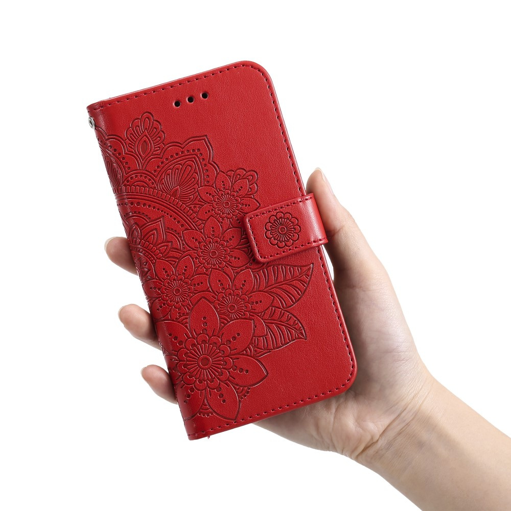 Samsung Galaxy A13 4g Flip Case, Mandala, Rot