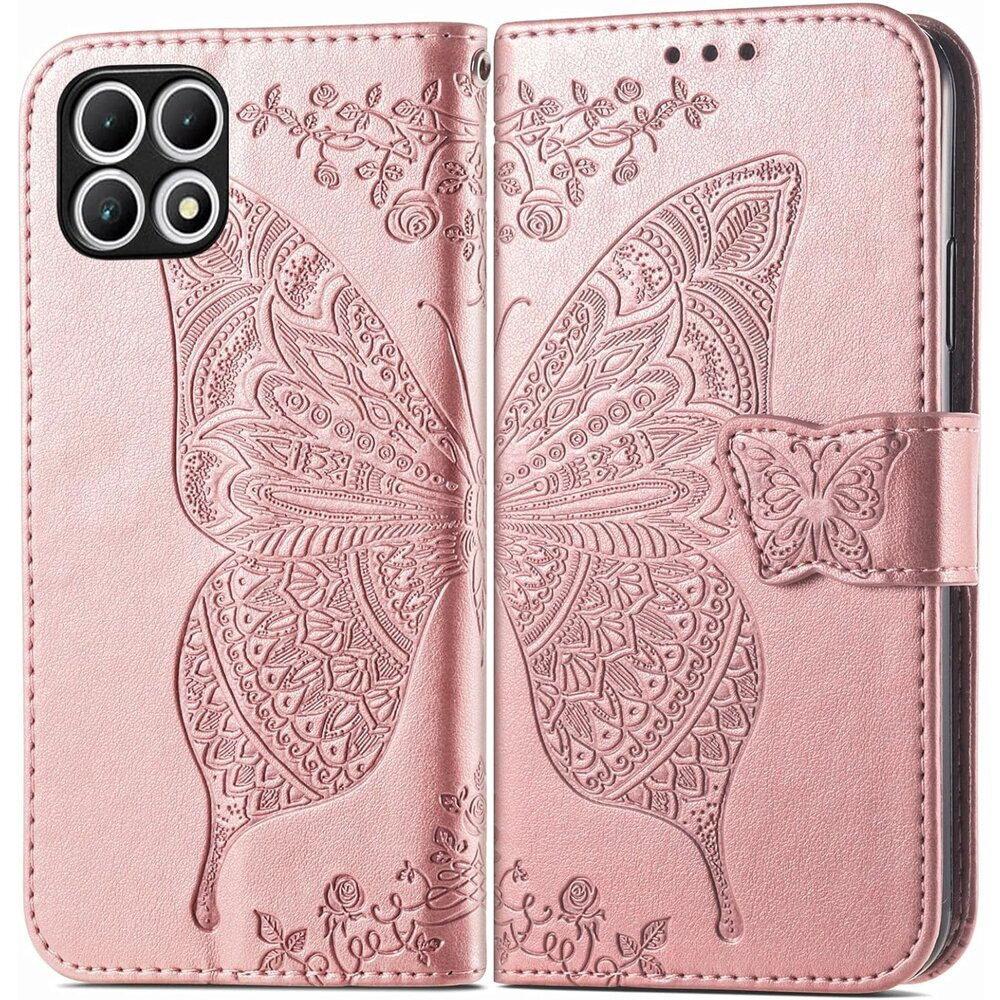 T Phone 2 5g Butterfly Flip Case, Roségold