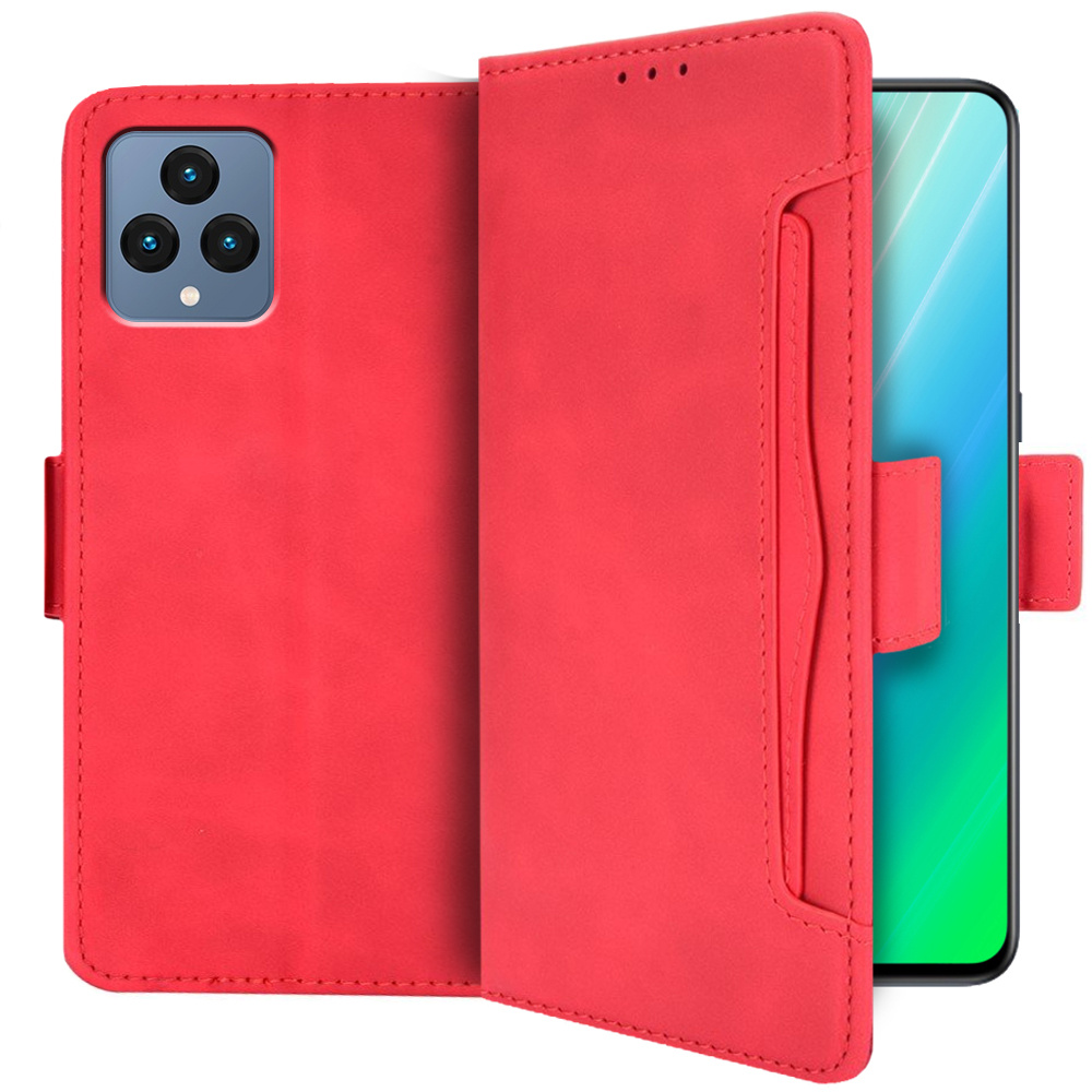 T Phone 5g Klapphülle, Kartenfach, Rot