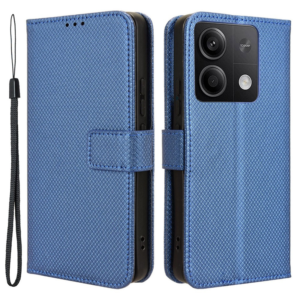 Flip-case Für Xiaomi Redmi Note 13 5g, Mit Magnetischem Wallet-verschluss, Blau