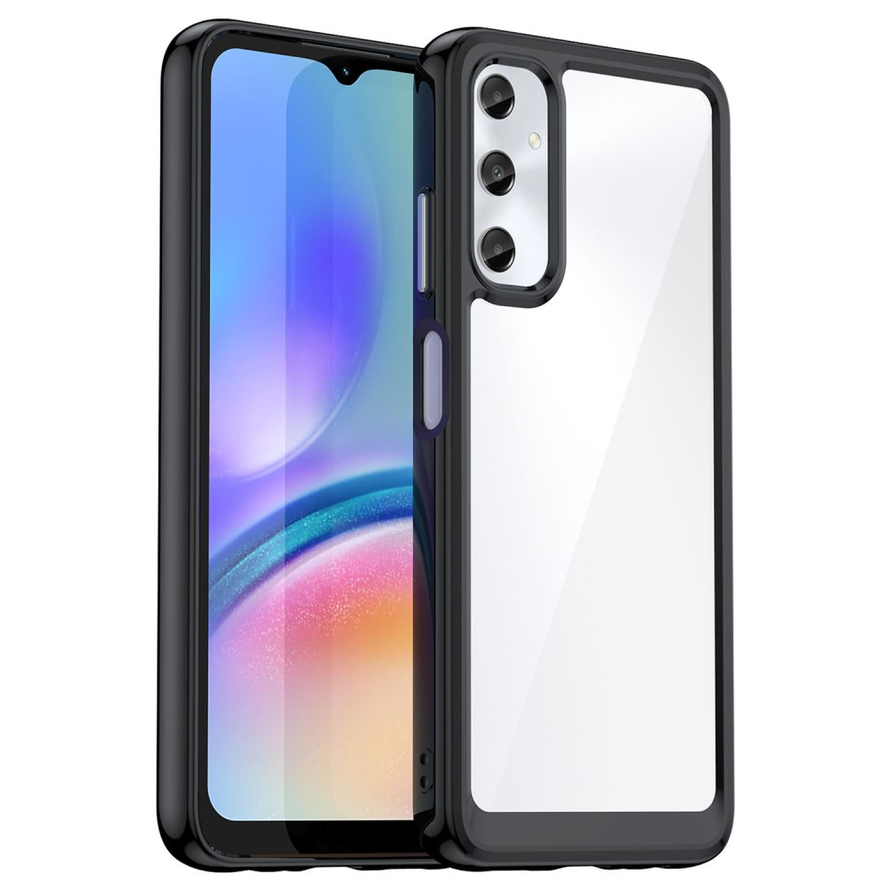 Samsung Galaxy A05s 4g Fusion Hybrid-hülle, Transparent/schwarz