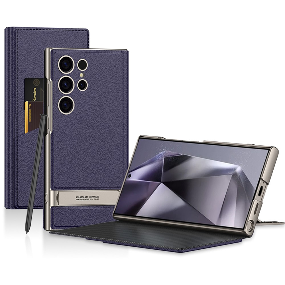 Samsung Galaxy S25 Ultra Hülle, Gkk Kickstand Wallet, Lila