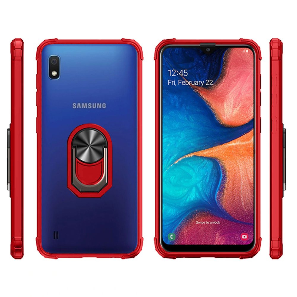 Hybrid Ring Hülle Für Samsung Galaxy A10, Rot