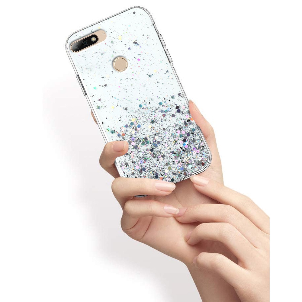 Schutzhülle Für Huawei Y7 2018/enjoy 8, Glitzernd, Transparent