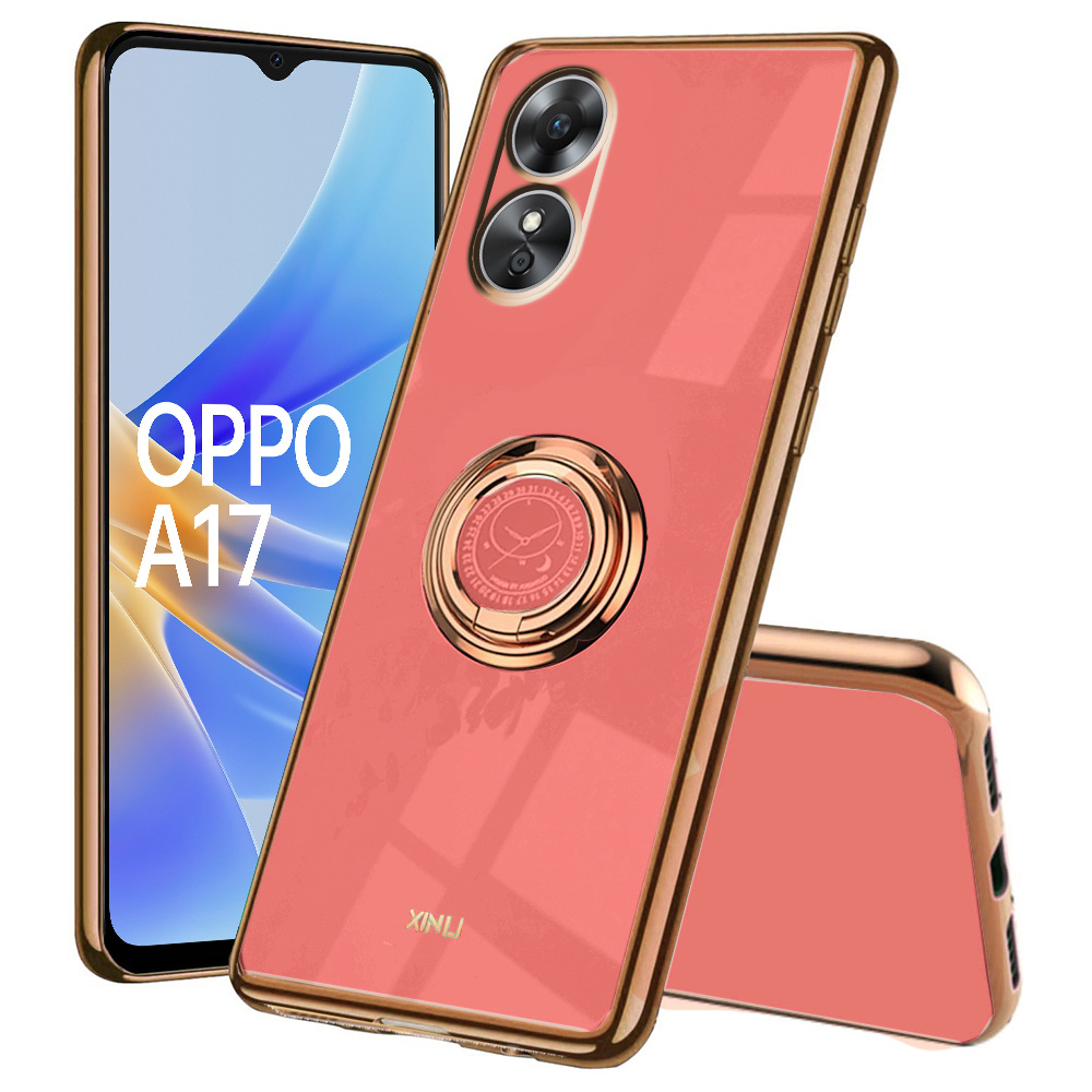 Oppo A17 Hülle, Electro Ring, Rot