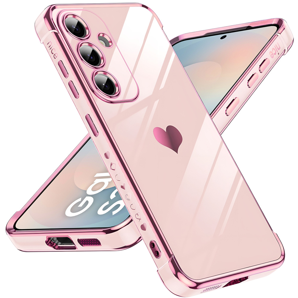 Hülle Für Samsung Galaxy S25 Fe, Electro Heart, Roségold