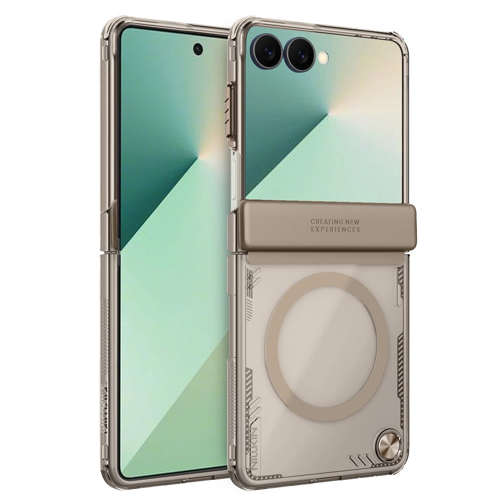Schutzhülle Für Samsung Galaxy Z Flip7 5g, Nillkin Armor, Icelade Prop, Für Magsafe, Gold