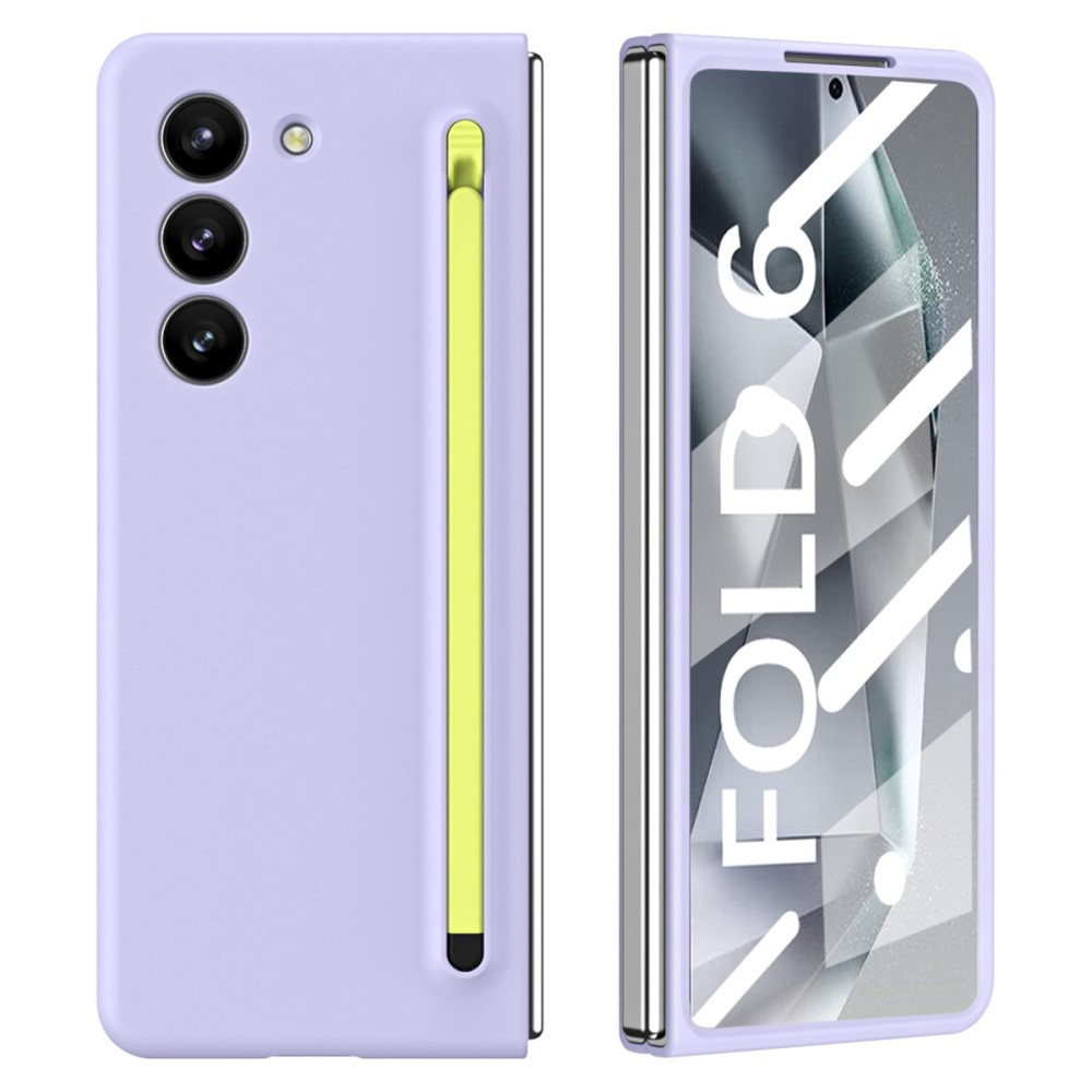 Samsung Galaxy Z Fold6 5g Hülle Mit Glas Und Stift, Lila/grün