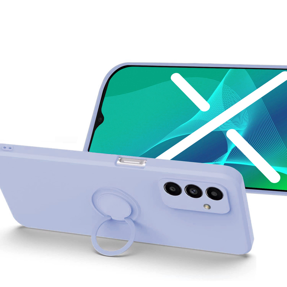 Glatte Ringhülle Für Samsung Galaxy A04s / A13 5g, Lavendel