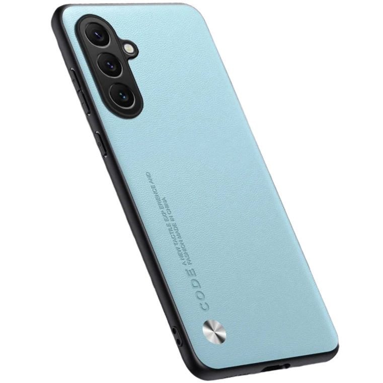 Lederhülle Für Samsung Galaxy M55 5g, Leder-hybrid, Hellblau