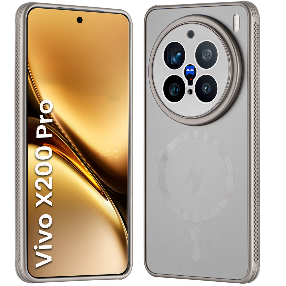 Schutzhülle Für Vivo X200 Pro 5g, Magsafe, Titangold