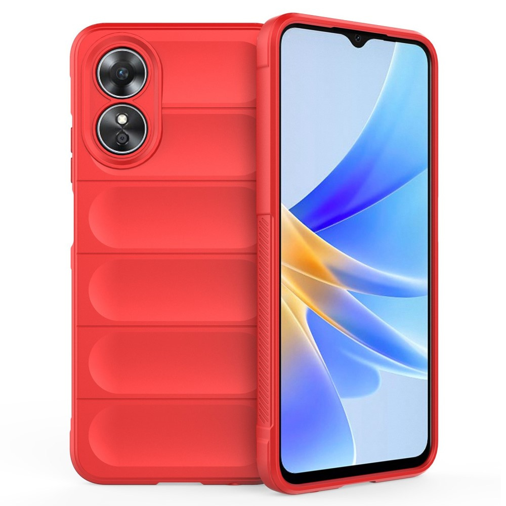 Oppo A17 Gaming-schutzhülle, Stoßfest, Rot