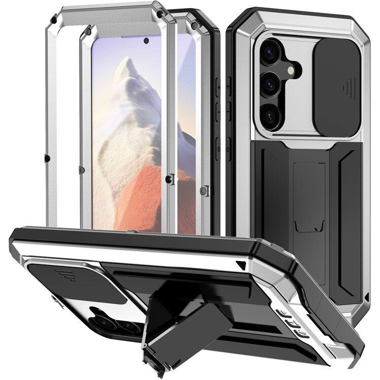 Gepanzerte Schutzhülle Für Samsung Galaxy S24, R-just, Silber