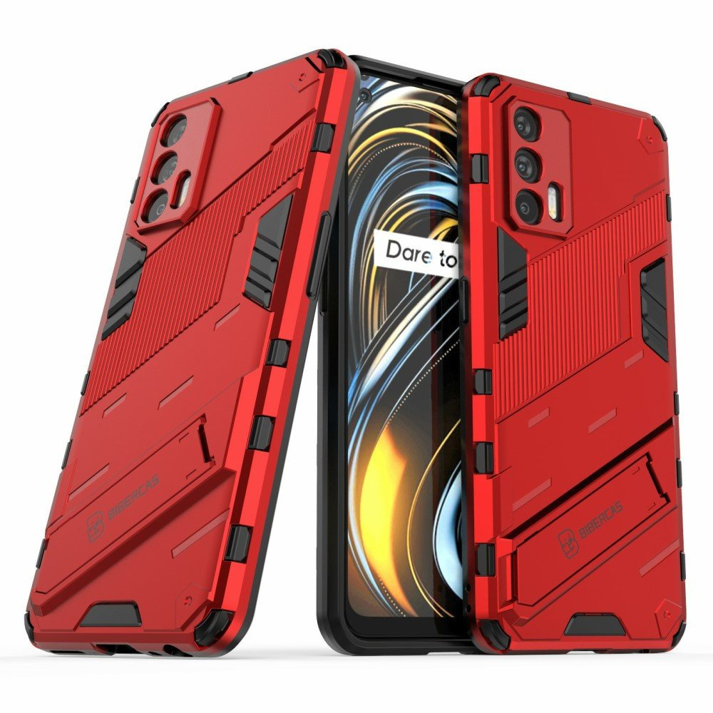 Realme Gt 5g Hülle, Militär-ständer, Rot