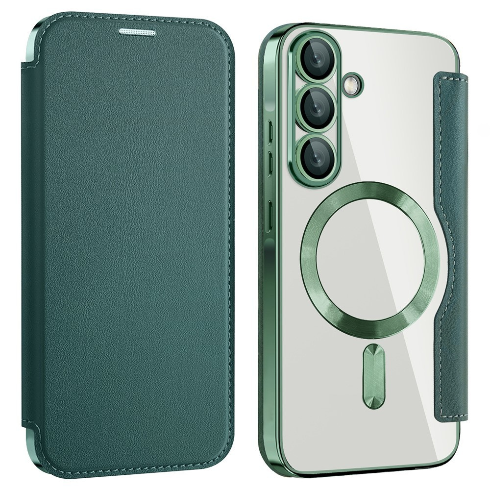 Samsung Galaxy A36 5g Flip Case, Rfid Wallet Magsafe Mit Kameraschutz, Grün